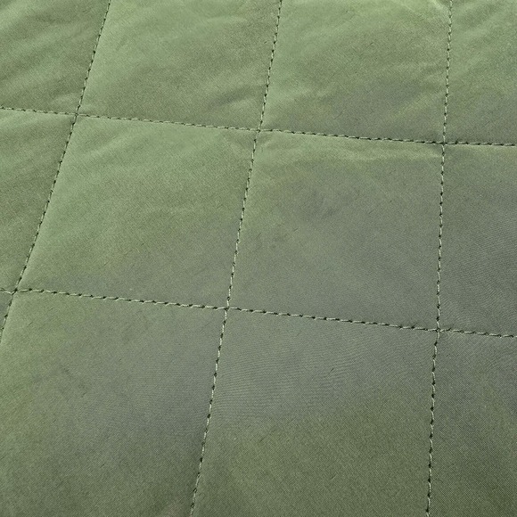 Vineyard Vines Vest Jacket Mens XL Green Military Quilted Full Zip Chore Outdoor - Picture 9 of 12